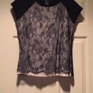 Blu Pepper Creamy Lacey Sleeveless Top XS